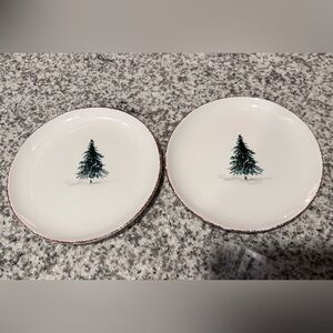 Hobby Lobby Robert Stanley Christmas deer appetizer plates set of 2
